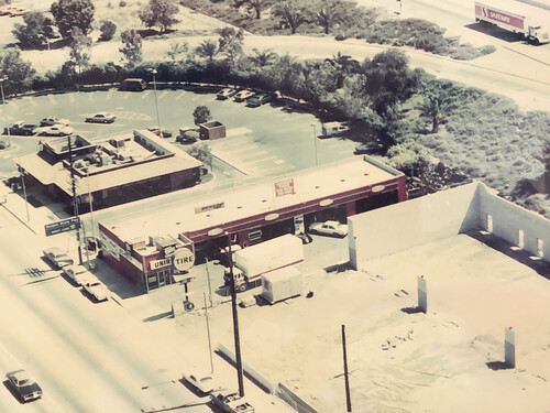 Earthbound Tire 1980s Aerial Shot