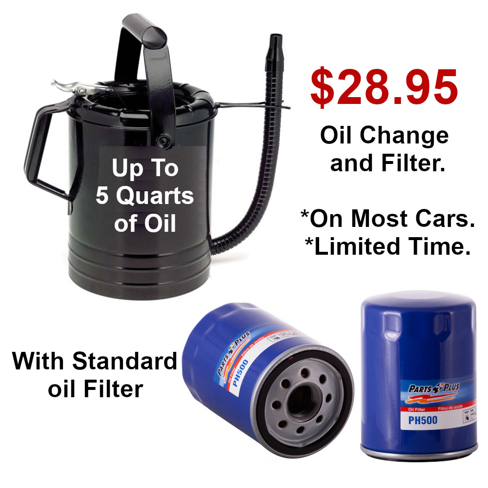 Oil Change and Filter - $28.95 *Most Cars - *Limited Time